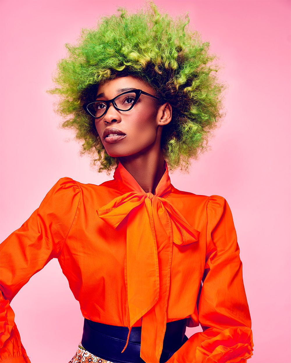 Green Afro - Fergal Doyle - BHA North Eastern Hairdresser of the Year 2026 Finalist Collection